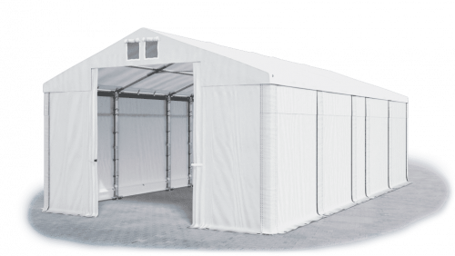 Skladový stan 8x9x2,5m střecha PVC 580g/m2 boky PVC 500g/m2 konstrukce ZIMA