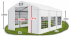 Párty stan 4x6x2,5m střecha PVC 560g/m2 boky PVC 500g/m2 konstrukce ZIMA
