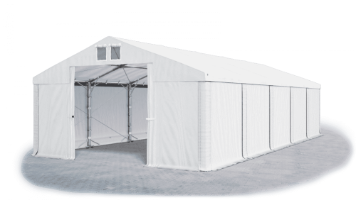 Skladový stan 5x10x2m střecha PVC 560g/m2 boky PVC 500g/m2 konstrukce POLÁRNÍ