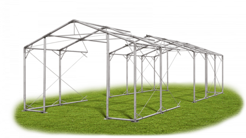 Skladový stan 8x24x2,5m střecha PVC 560g/m2 boky PVC 500g/m2 konstrukce POLÁRNÍ