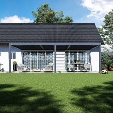 Bioklimatická pergola INTRO DUO 8x4 m ke stěně