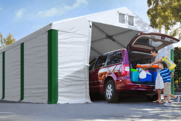 Garážové stany pre autá a pre dodávkové vozidlá