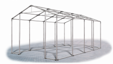 Skladový stan 4x8x4m střecha PVC 620g/m2 boky PVC 620g/m2 konstrukce ZIMA