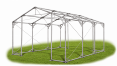 Skladový stan 4x6x3m strecha PVC 560g/m2 boky PVC 500g/m2 konštrukcia POLÁRNA PLUS