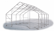 Skladová hala 8x8x3m střecha boky PVC 720 g/m2 konstrukce ARKTICKÁ