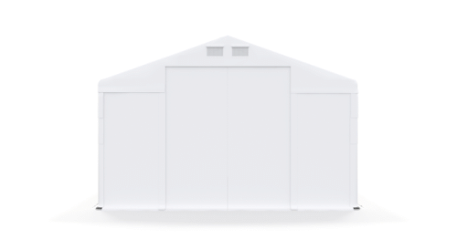 Garážový stan 5x8x2,5m střecha PVC 560g/m2 boky PVC 500g/m2 konstrukce ZIMA - Barva střešní plachty: Zelená, Barva boční plachty: Zelená, Barva svislých pruhů: Zelená Garážový stan 5x8x2,5m střecha PVC 560g/m2 boky PVC 500g/m2 konstrukce ZIMA - Barva střešní plachty: Zelená, Barva boční plachty: Zelená, Barva svislých pruhů: Zelená