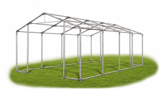 Párty stan 4x8x2,5m strecha PVC 560g/m2 boky PVC 500g/m2 konštrukcia ZIMA
