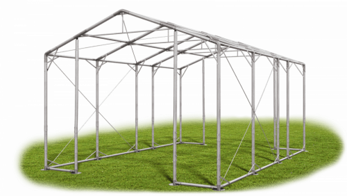 Skladový stan 5x7x4m strecha PVC 580g/m2 boky PVC 500g/m2 konštrukcia POLÁRNA
