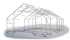 Skladová hala 10x24x3m střecha boky PVC 720 g/m2 konstrukce ARKTICKÁ