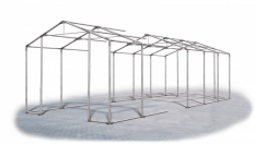 Skladový stan 4x15x4m střecha PVC 580g/m2 boky PVC 500g/m2 konstrukce ZIMA