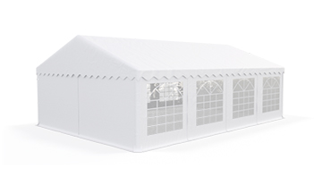 Párty stan 3x12x2m střecha PVC 560g/m2 boky PVC 500g/m2 konstrukce LÉTO - Barva střešní plachty: Bílá, Barva boční plachty: Šedá, Barva svislých pruhů: Červená Párty stan 3x12x2m střecha PVC 560g/m2 boky PVC 500g/m2 konstrukce LÉTO - Barva střešní plachty: Bílá, Barva boční plachty: Šedá, Barva svislých pruhů: Červená