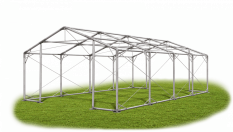 Skladový stan 4x8x2m střecha PVC 620g/m2 boky PVC 620g/m2 konstrukce POLÁRNÍ