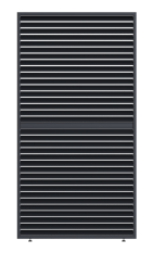 Sklápací hliníkový panel zatienenia pre bioklimatickú pergolu