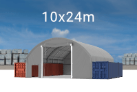 Kontajnerový stan 10x24m strecha PVC 720 g/m2