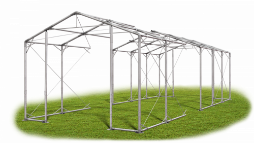 Skladový stan 8x28x4m strecha PVC 560g/m2 boky PVC 500g/m2 konštrukcia POLÁRNA