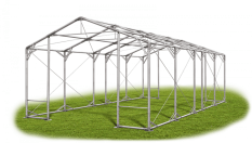 Skladový stan 6x9x3m střecha PVC 580g/m2 boky PVC 500g/m2 konstrukce POLÁRNÍ PLUS