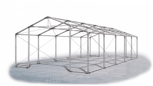 Skladový stan 5x10x2m střecha PVC 560g/m2 boky PVC 500g/m2 konstrukce ZIMA PLUS