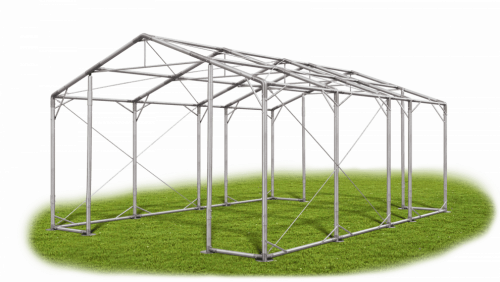 Skladový stan 4x7x3m strecha PVC 580g/m2 boky PVC 500g/m2 konštrukcia POLÁRNA