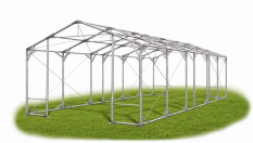 Skladový stan 8x11x2,5m strecha PVC 580g/m2 boky PVC 500g/m2 konštrukcia POLÁRNA PLUS