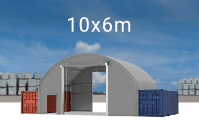 Kontejnerový stan 10x6m střecha PVC 720 g/m2