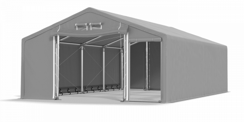 Skladový stan celoroční 5x8x2m nehořlavá plachta PVC 600g/m2 konstrukce ZIMA PLUS