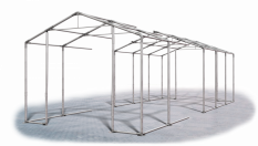 Skladový stan 5x20x4m střecha PVC 620g/m2 boky PVC 620g/m2 konstrukce ZIMA