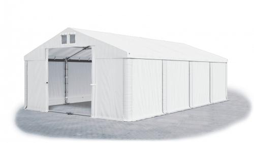 Skladový stan 4x8x2m střecha PVC 560g/m2 boky PVC 500g/m2 konstrukce LÉTO PLUS