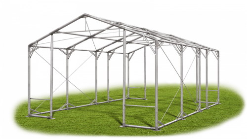 Skladový stan 5x7x3m strecha PVC 580g/m2 boky PVC 500g/m2 konštrukcia POLÁRNA PLUS