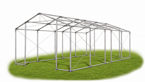 Skladový stan 4x9x3m střecha PVC 580g/m2 boky PVC 500g/m2 konstrukce ZIMA PLUS