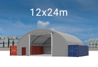 Kontejnerový stan 12x24m střecha PVC 720 g/m2