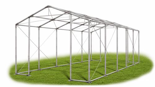 Skladový stan 6x10x3,5m střecha PVC 560g/m2 boky PVC 500g/m2 konstrukce ZIMA PLUS