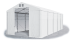 Skladový stan 6x10x3,5m střecha PVC 560g/m2 boky PVC 500g/m2 konstrukce ZIMA PLUS