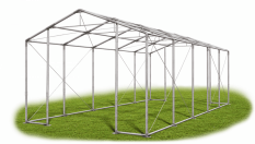 Skladový stan 5x10x4m střecha PVC 620g/m2 boky PVC 620g/m2 konstrukce ZIMA PLUS