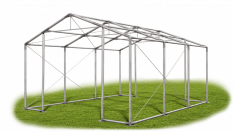 Skladový stan 4x6x3m střecha PVC 560g/m2 boky PVC 500g/m2 konstrukce ZIMA PLUS