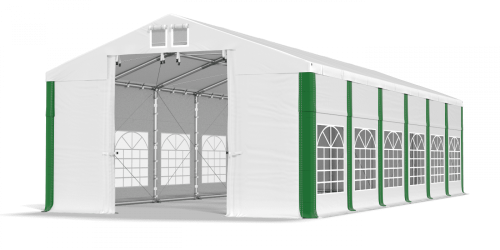 Párty stan 8x16x4m střecha PVC 620g/m2 boky PVC 620g/m2 konstrukce ZIMA PLUS Párty stan 8x16x4m střecha PVC 620g/m2 boky PVC 620g/m2 konstrukce ZIMA PLUS
