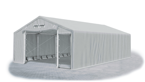Skladový stan celoroční 8x80x2,5m nehořlavá plachta PVC 600g/m2 konstrukce ZIMA PLUS Skladový stan celoroční 8x80x2,5m nehořlavá plachta PVC 600g/m2 konstrukce ZIMA PLUS