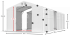 Skladový stan 8x20x4m strecha PVC 620g/m2 boky PVC 620g/m2 konštrukcia POLÁRNA PLUS