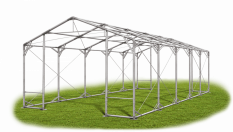 Skladový stan 5x10x2,5m střecha PVC 560g/m2 boky PVC 500g/m2 konstrukce POLÁRNÍ PLUS