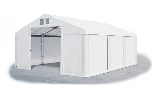 Skladový stan 4x6x2m střecha PVC 560g/m2 boky PVC 500g/m2 konstrukce ZIMA PLUS