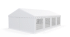Párty stan 3x12x2m střecha PVC 560g/m2 boky PVC 500g/m2 konstrukce LÉTO - Barva střešní plachty: Bílá, Barva boční plachty: Šedá, Barva svislých pruhů: Červená