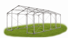 Skladový stan 4x8x3m strecha PVC 560g/m2 boky PVC 500g/m2 konštrukcia POLÁRNA
