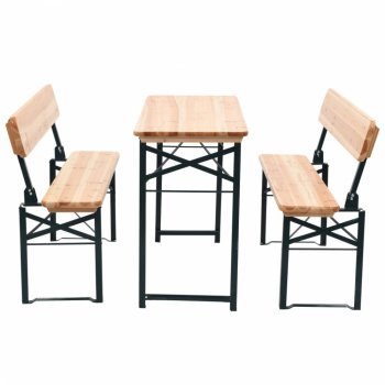 Skládací pivní set stůl se 2 lavicemi 118 cm jedle Skládací pivní set stůl se 2 lavicemi 118 cm jedle