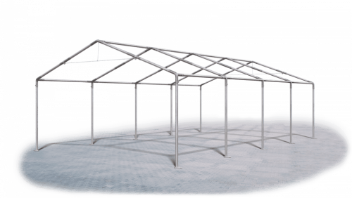 Párty stan 4x8x2m strecha PE 240g/m2 boky PE 240g/m2 konštrukcie LETO
