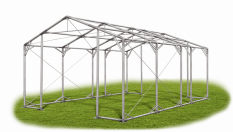 Skladový stan 4x7x3m střecha PVC 580g/m2 boky PVC 500g/m2 konstrukce POLÁRNÍ PLUS