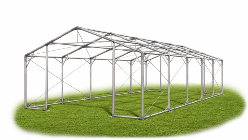 Skladový stan 8x10x2m strecha PVC 620g/m2 boky PVC 620g/m2 konštrukcia POLÁRNA