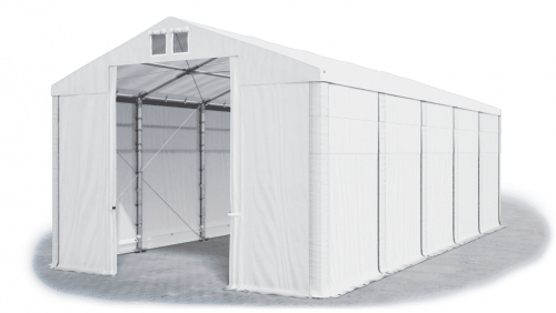 Skladový stan 6x10x4m střecha PVC 560g/m2 boky PVC 500g/m2 konstrukce ZIMA PLUS