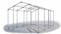 Skladový stan 5x7x4m střecha PVC 580g/m2 boky PVC 500g/m2 konstrukce ZIMA
