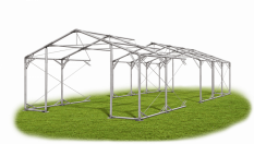 Skladový stan 6x21x2m střecha PVC 580g/m2 boky PVC 500g/m2 konstrukce POLÁRNÍ PLUS