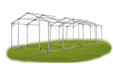 Skladový stan 4x26x2,5m střecha PVC 620g/m2 boky PVC 620g/m2 konstrukce POLÁRNÍ