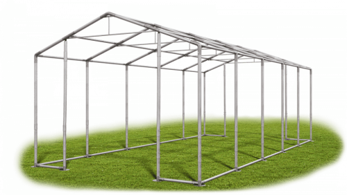 Skladový stan 5x10x3,5m střecha PVC 560g/m2 boky PVC 500g/m2 konstrukce ZIMA